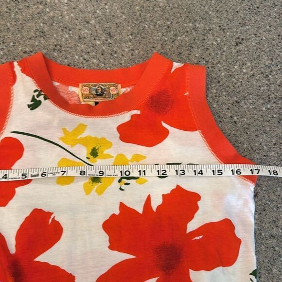 GENE EWING BIS Vintage 1990 Poppy Floral Sleeveless Top & Pants 2 Piece Set - Picture 11 of 12
